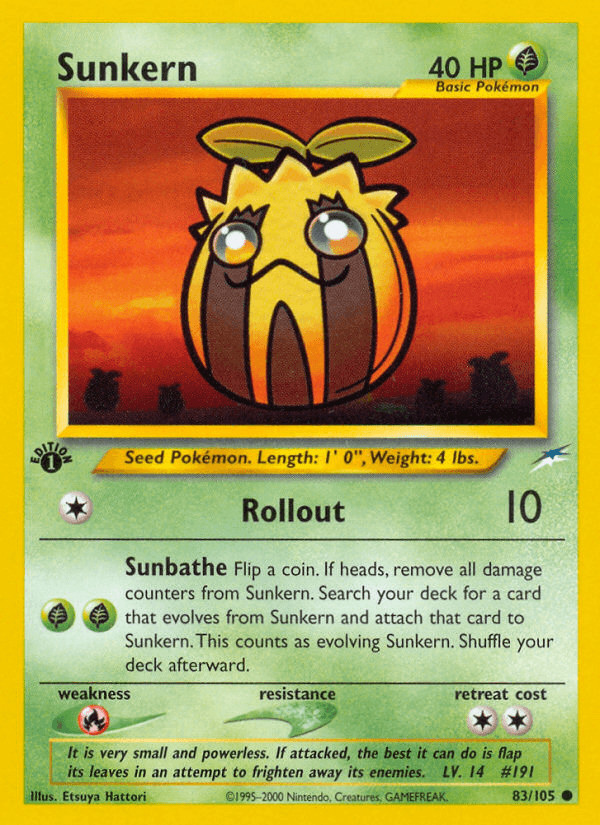 Sunkern: Neo Destiny