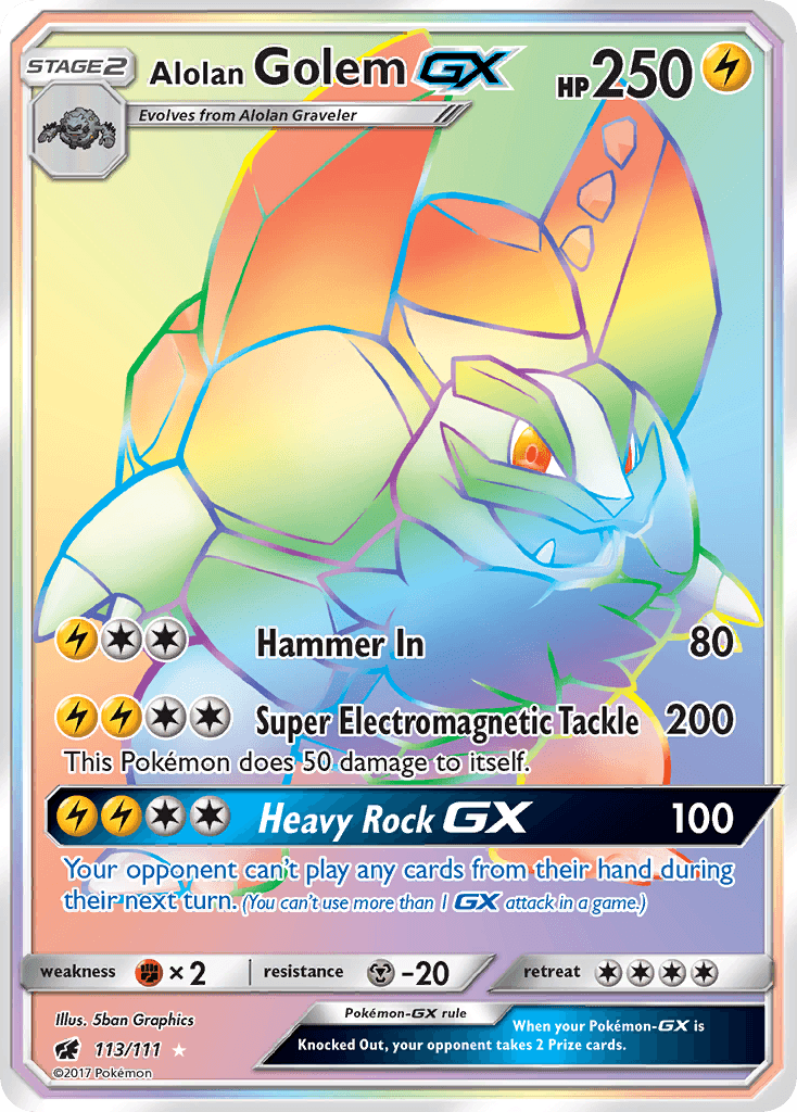 Alolan Golem-GX: Crimson Invasion