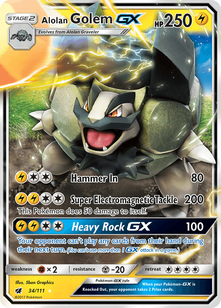 Alolan Golem-GX: Crimson Invasion