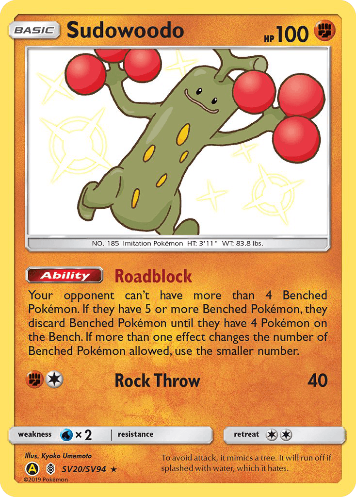 Sudowoodo: Hidden Fates Shiny Vault