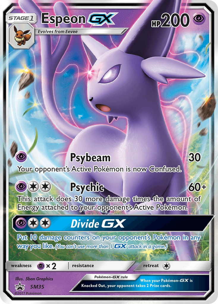 Espeon-GX: SM Black Star Promos