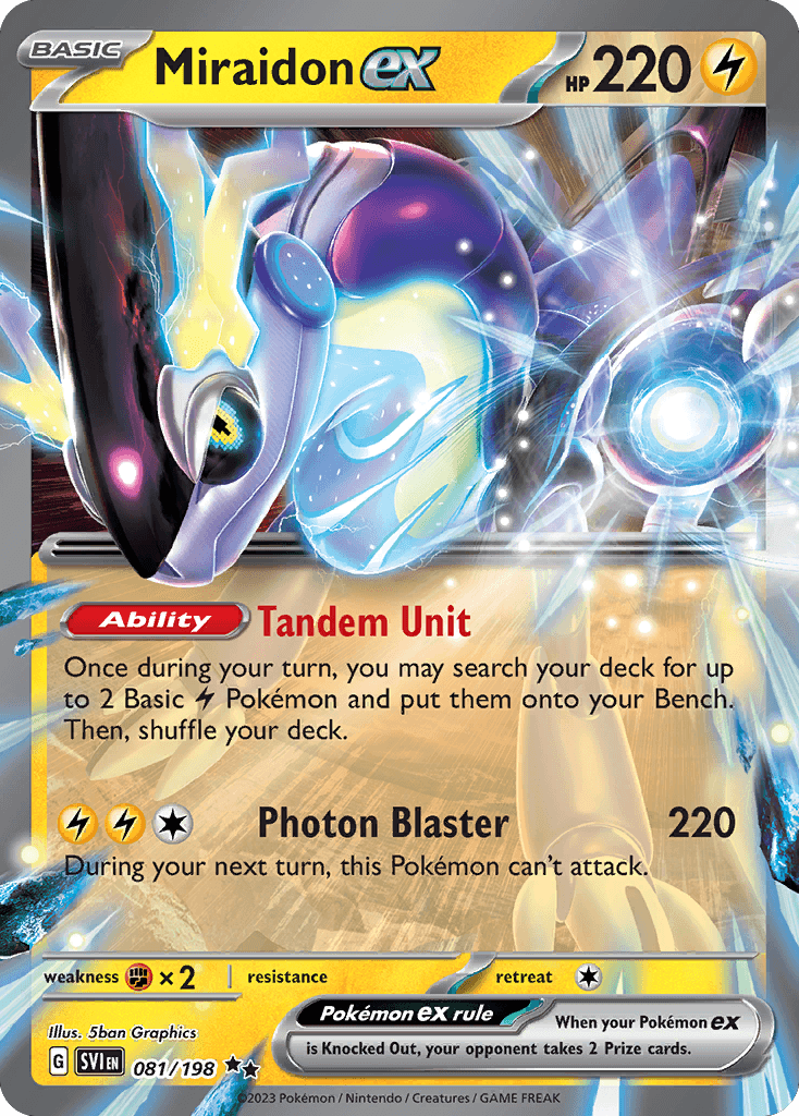 Miraidon ex: Scarlet & Violet