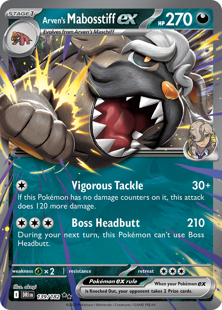Arven's Mabosstiff ex: Destined Rivals