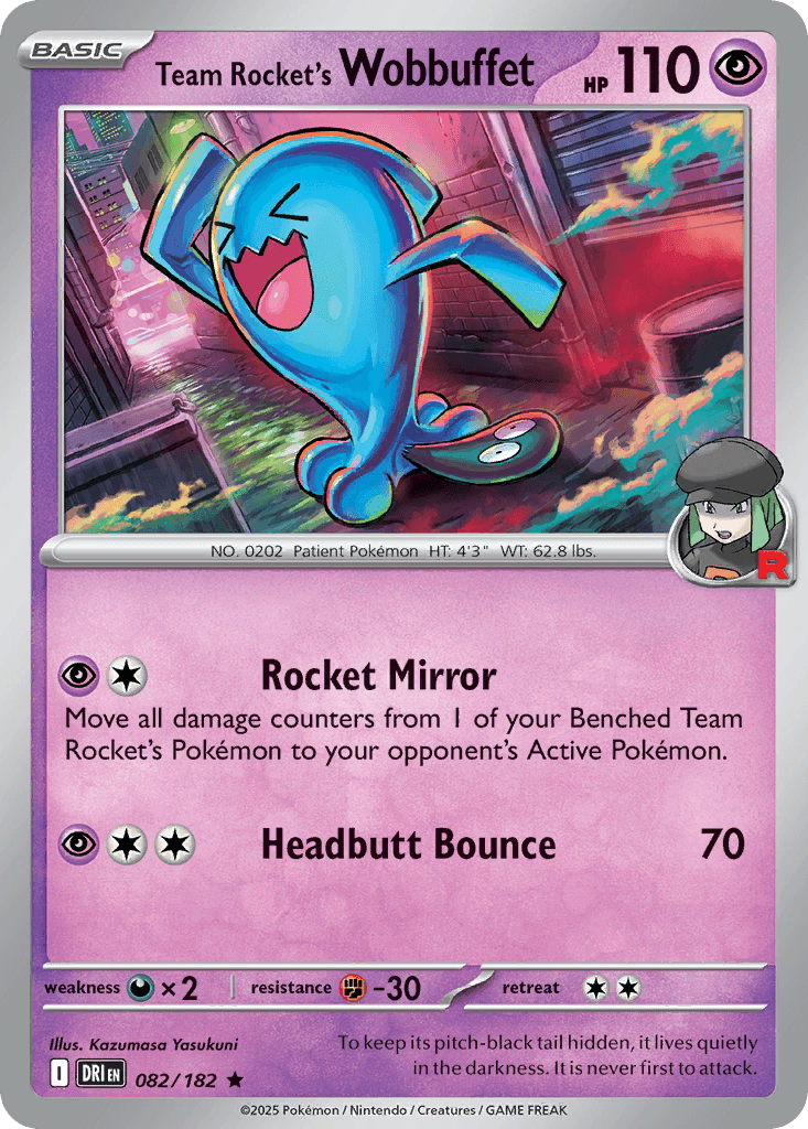 Team Rocket's Wobbuffet: Destined Rivals