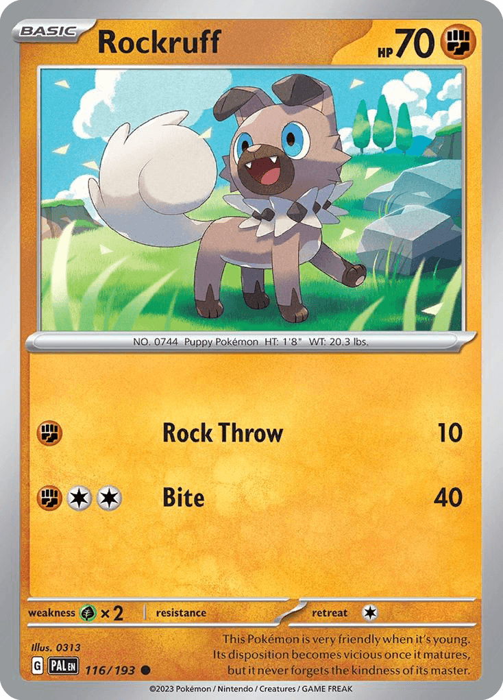 Rockruff: Paldea Evolved