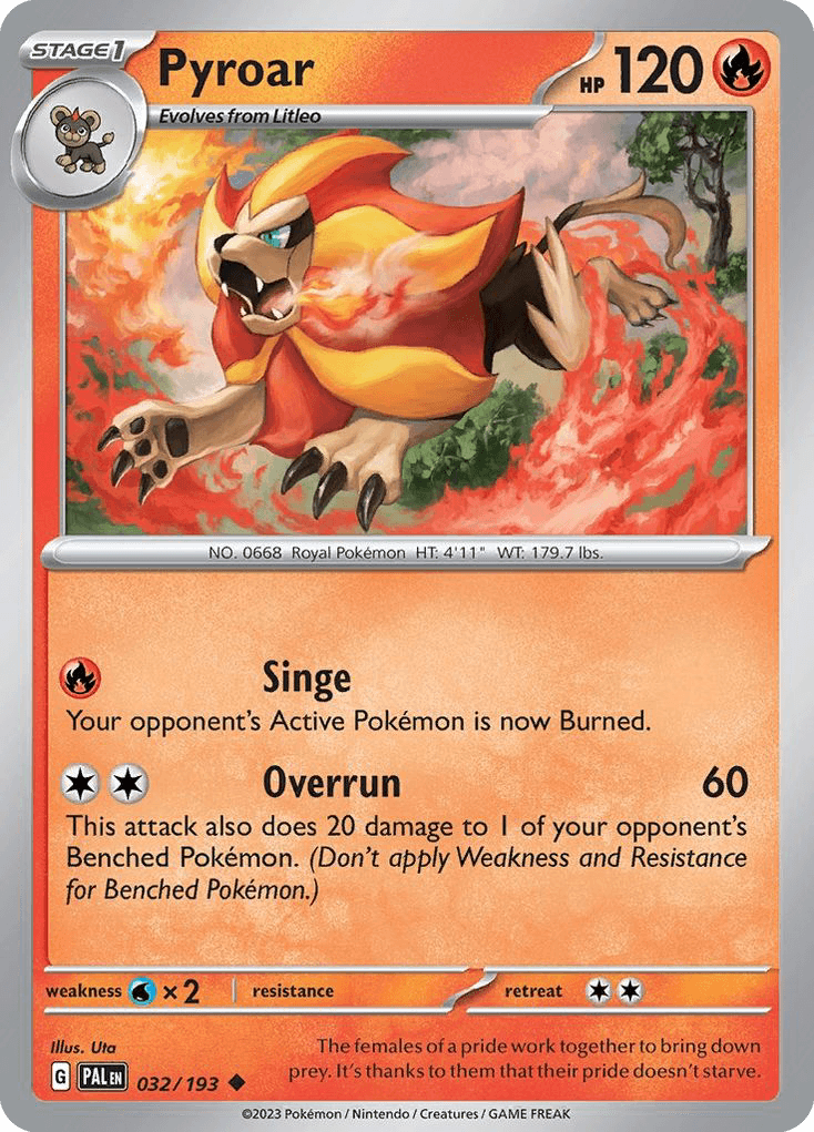 Pyroar: Paldea Evolved