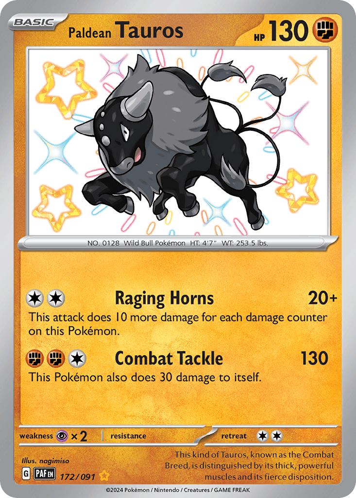 Paldean Tauros: Paldean Fates