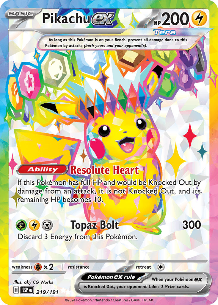 Pikachu ex: Surging Sparks