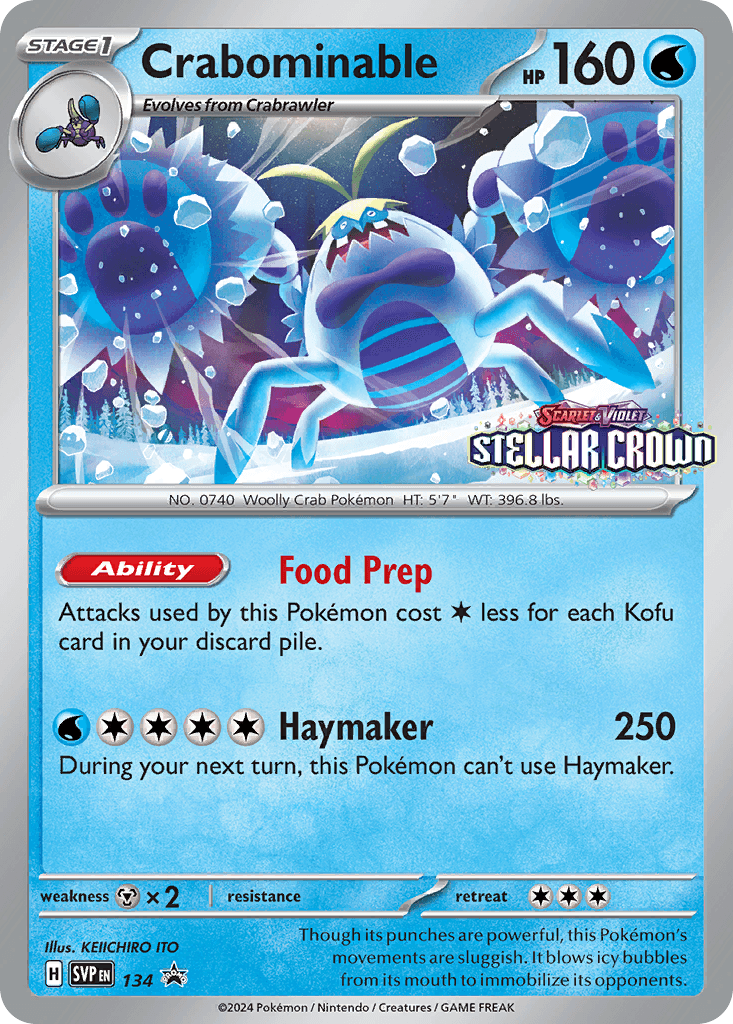 Crabominable: Scarlet & Violet Black Star Promos
