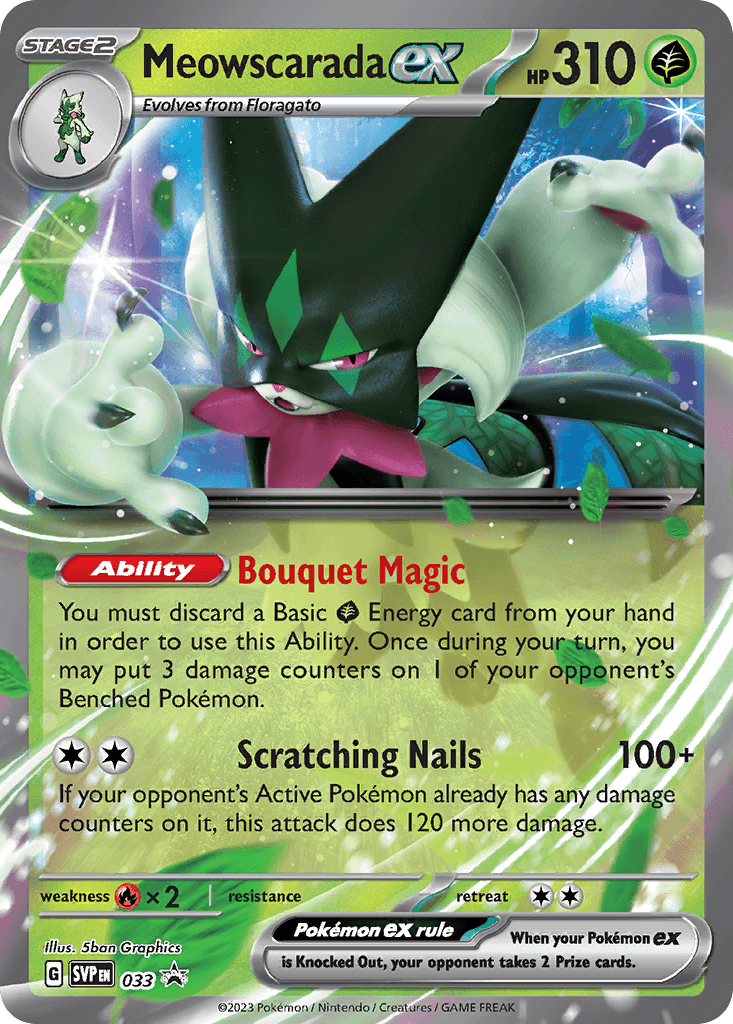 Meowscarada ex: Scarlet & Violet Black Star Promos