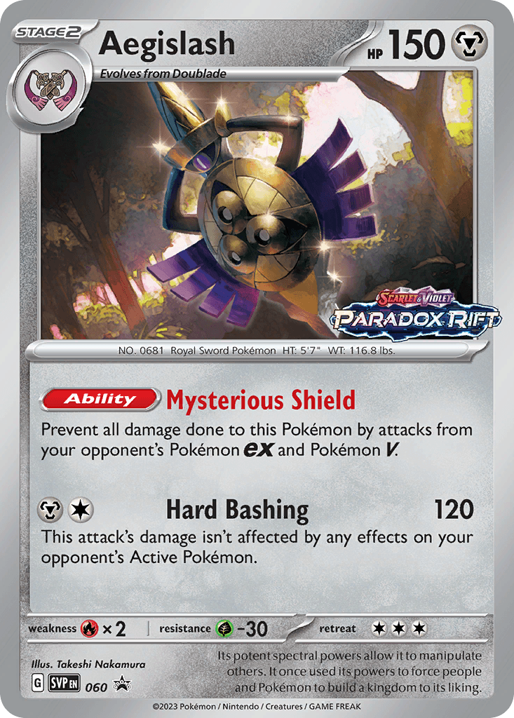 Aegislash: Scarlet & Violet Black Star Promos