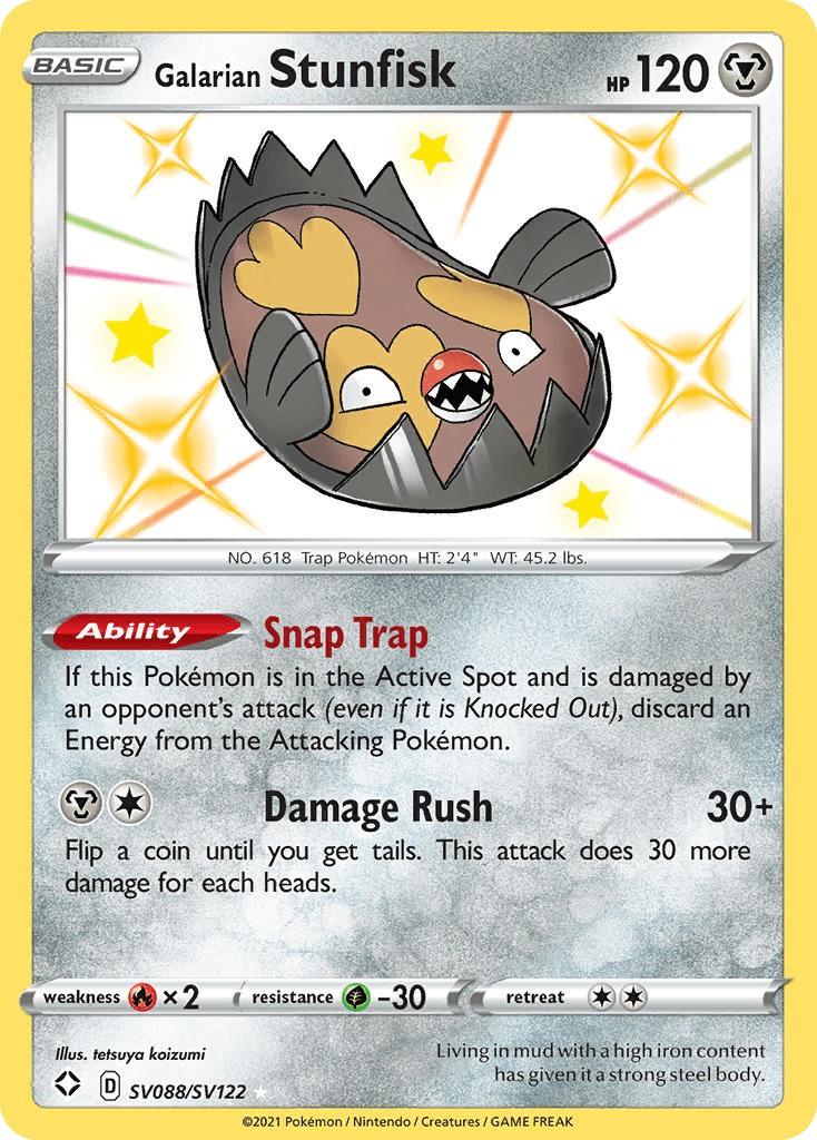 Galarian Stunfisk: Shining Fates Shiny Vault
