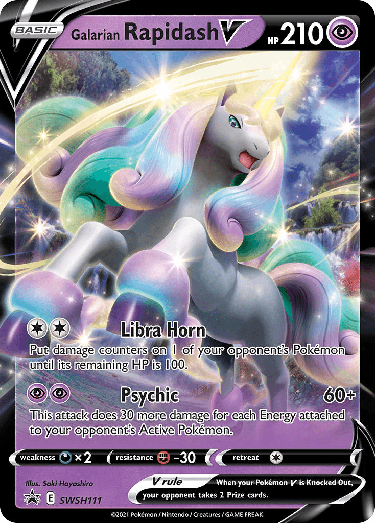 Galarian Rapidash V: SWSH Black Star Promos