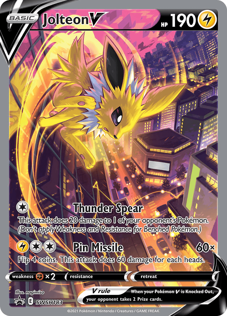 Jolteon V: SWSH Black Star Promos