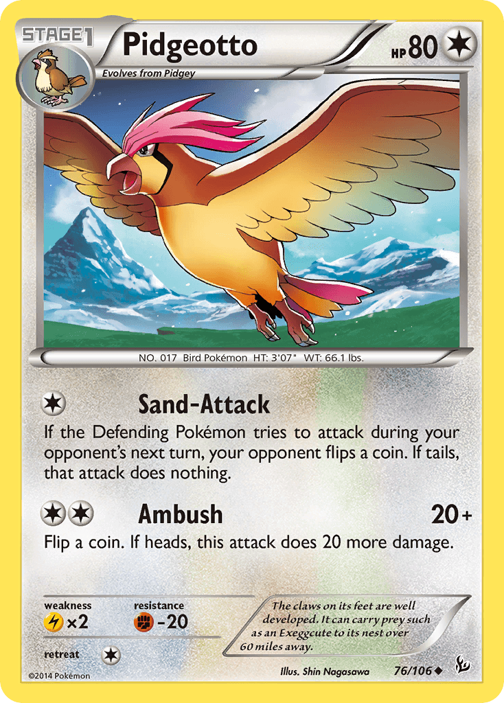 Pidgeotto: Flashfire