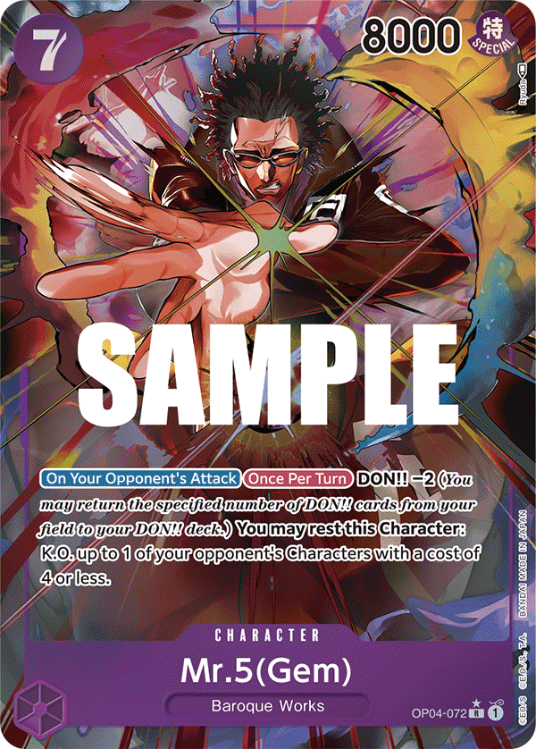 Mr.5 (Gem) (Alternate Art): Kingdoms of Intrigue