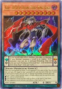 Go! - D/D/D Divine Zero King Rage: Yu-Gi-Oh! ARC-V Promo Cards