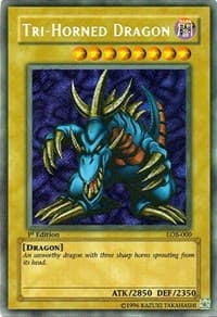 Tri-Horned Dragon (LOB-000): The Legend of Blue Eyes White Dragon