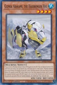 Gizmek Arakami, the Hailbringer Hog: 2022 Tin of the Pharaoh's Gods