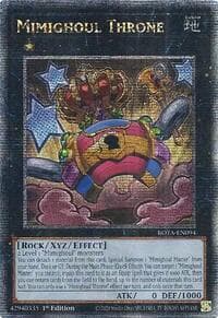 Mimighoul Throne (Quarter Century Secret Rare): Rage of the Abyss