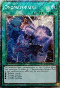 Onomatopaira (Platinum Secret Rare): Quarter Century Stampede
