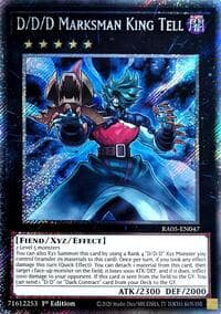 D/D/D Marksman King Tell (Platinum Secret Rare): Rarity Collection 5