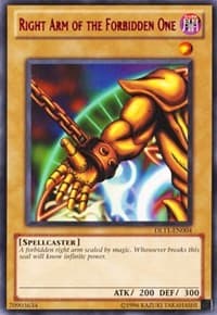 Right Arm of the Forbidden One (Red): Duelist League Promo